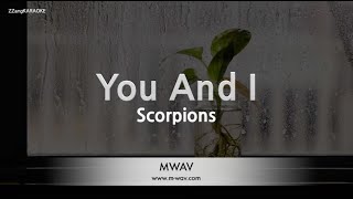 ScorpionsYou And I Karaoke Version [upl. by Odranreb]