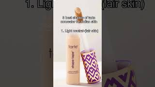 3 best shades of tarte concealer for indian skin tone youtubeshorts shortvideo makeupshorts [upl. by Nylassej]