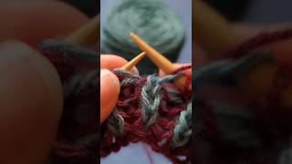 How to Knit Two Color Rib Brioche Worked Flat [upl. by Gapin]