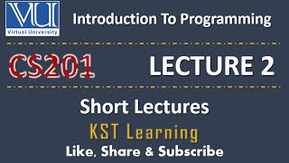 CS201 Short Lecture  02  VU Short Lecture  Introduction to Programming in Urdu  Hindi [upl. by Ahsienak]