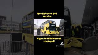 Bee Network 615 bus service  Wigan to Middlebrook retail park [upl. by Latreece]