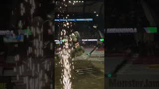 Tyler Menninga putting on a SHOW 💥 MonsterJam [upl. by Barabas]