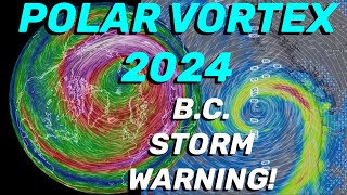 British Columbia STORM WARNING‼️ 2024 Polar Vortex [upl. by Jegger]