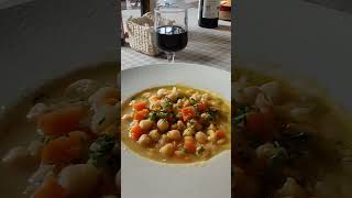 POTAJE DE GARBANZOS DE PRIMER PLATO EN FORMIGAL HUESCA ESPAÑA [upl. by Harvison65]