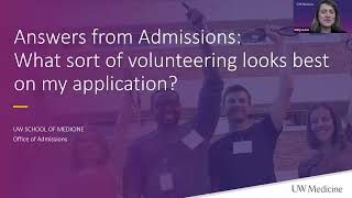 Answers from Admissions What sort of volunteering looks best on my application [upl. by Ise]