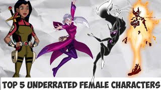 Top5 Underrated Female Characters Of Ben10 Universe II Explain In Hindi II Megazord X II [upl. by Aserehs709]