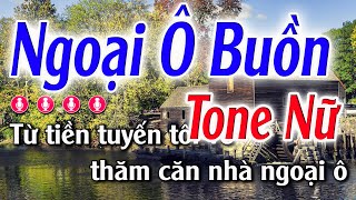 Ngoại Ô Buồn Karaoke Tone Nữ  Am  Đăng Khôi Karaoke  Beat Mới Dễ Hát [upl. by Nomit]