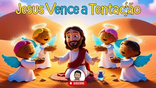 ✨ Jesus no Deserto A Tentação e a Vitória 🏜️✝️👼 [upl. by Haraj477]