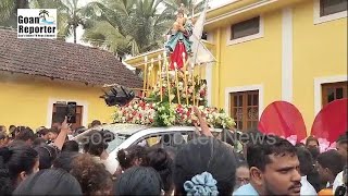 Goan Reporter News Procession of Our Lady of Rosary Held at Navelim Church [upl. by Berkly]