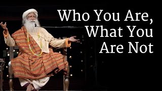 Who You Are What You Are Not  Sadhguru [upl. by Ailegra]