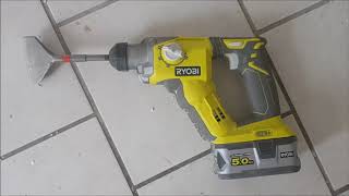 Test Perforateur Ryobi 18V R18SDS0 ONE [upl. by Neahs]