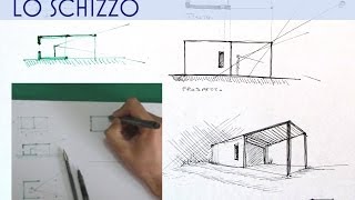 tutorial di architettura dalla linea al rendering  LO SCHIZZO [upl. by Husch730]