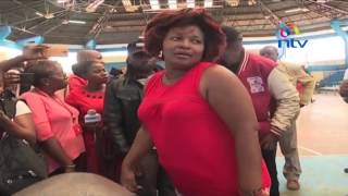 Rachel Shebesh drama at Jubilee Nyayo Stadium tallying center [upl. by Towne629]