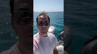 First Time Driving A Boat boat mediterranean zakynthos greece travel sea [upl. by Anniala]