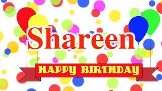 Happy Birthday Shareen Song [upl. by Sessylu]