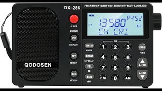 Full review Qodosen DX 286 LW MW SW FM one of the best receivers available [upl. by Sairtemed]