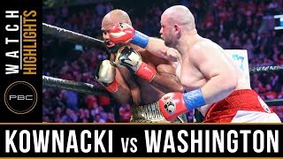 Kownacki vs Washington HIGHLIGHTS January 26 2019  PBC on FOX [upl. by Isyak]