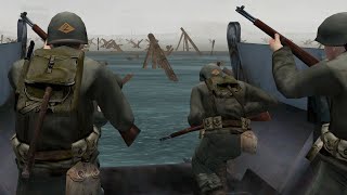 DDay Omaha Beach mission  Medal Of Honor Allied Assault No commentary gameplay [upl. by Nnair]