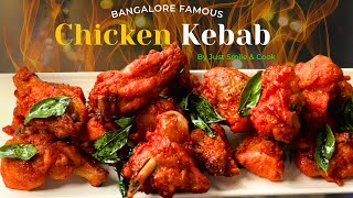 Bangalore Famous Fried Chicken Kebab  Empire Style Chicken Kebabs Recipe [upl. by Moise]