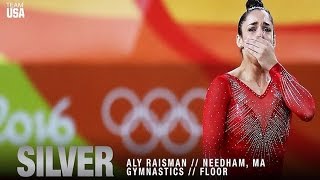 Aly Raisman Wins Silver Medal Floor Routine at Rio Olympics 2016 [upl. by Parker]