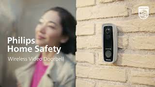 Philips Home Safety Wireless Video Doorbell HSP5300  Always on so you don’t have to be [upl. by Sidnak2]