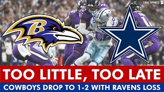 Cowboys INSTANT Reaction amp News After 2825 LOSS vs Ravens Comeback Falls Short  Defense Issues [upl. by Adnirol]