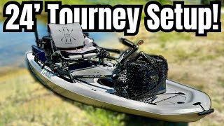 Hobie Lynx Tournament Kayak Bass Fishing Setup [upl. by Yssej]