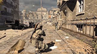 AMAZING WW2 Sniper Gameplay from Sniper Elite V2 Remastered Game on PC [upl. by Asor646]