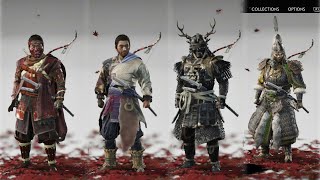 Ghost of Tsushima All Armor Showcase [upl. by Carmena625]