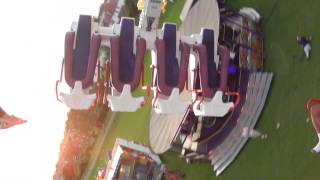 Nicky amp Asa Shaws Freak Out Onride  Bexhill Carnival Fair 2014 [upl. by Normi53]