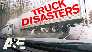 BIGGEST Truck Accidents  Top 12 Moments  Road Wars  AampE [upl. by Satterfield16]