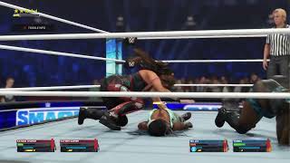 TAMINA AND NIA JAX VS KAYDEN KARTER AND KATANA CHANCE FOR THE NXT WOMENS TAG TITLES PART 3 [upl. by Malvie891]