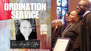 The Ordination Service for Rev Dr Angelita Clifton  91524 300 pm [upl. by Berry]