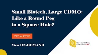 Small Biotech Large CDMO Like a Round Peg In A Square Hole [upl. by Yelsa]