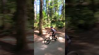 Sick jumps on Flying Squirrels trail at Duthie Hill bike park bike mtb evergreen bikepark [upl. by Warga220]