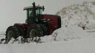 LEON Dozer Blade QV400 4WD  Pushing Snow [upl. by Arber711]