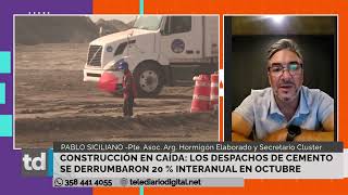 Construcción en caída Los despachos de cemento se derrumbaron 20 interanual en octubre [upl. by Nuahsar]