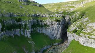 Gordale Scar Ravine Malham Skipton North Yorkshire [upl. by Nosnehpets]