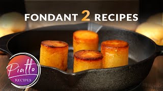 Irresistible FONDANT POTATOES  2 Easy Recipes [upl. by Obaza47]