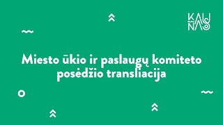 Miesto ūkio ir paslaugų komiteto posėdis [upl. by Navert]