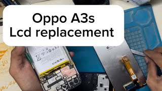 Oppo a3s lcd replacement ukmobilezone [upl. by Alaaj]