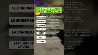 7 ÉPICES POUR BOOSTER TA SANTÉ 🌟 [upl. by Kidd]