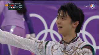 Yuzuru Hanyu 羽生結弦 JPN  2018 PyeongChang Figure Skating Mens Free Skate US NBC [upl. by Mariele269]