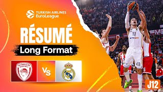 Olympiacos vs Real Madrid  Résumé Long Format  EuroLeague J12 [upl. by Dolan]