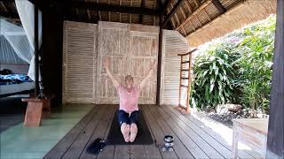 Yoga for gratitude Bali morning flow [upl. by Ronoel]