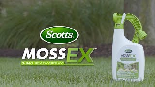 How to Get Rid of Moss Algae and Lichens Using Scotts® MossEX™ 3in1 ReadySpray® [upl. by Lawtun]