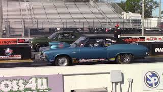 MOTOR SHORTS Chevelle Vs Nova 18Mile Drag Race at BMP [upl. by Yeca]