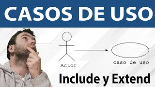 Tutorial sobre Casos de Uso y UML desde cero con include extend y ejemplos [upl. by Aidil]