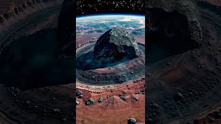 A giant meteorite that fell on a planet shorts shortvideo planet earth meteorite [upl. by Heddie]