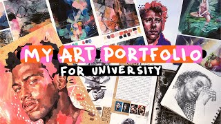 My Successful Illustration Portfolio for Applying to University  Advice [upl. by Ardis]